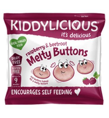 Kiddylicious Melty Buttons Rasperry &amp;amp; Beetroot 6g