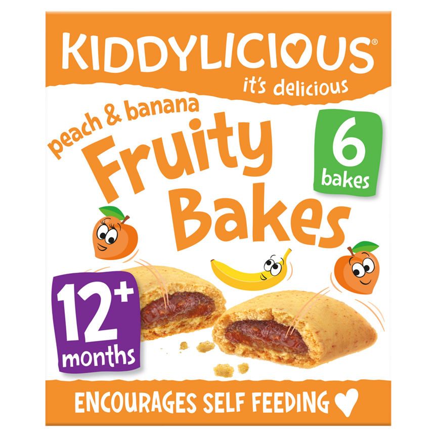 Kiddylicious Peach &amp;amp; Banana Fruity Bakes 6x