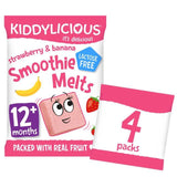 Kiddylicious Strawberry &amp;amp; Banana Smoothie Melts Baby Snacks Multi   4 x 6g