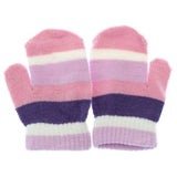 Kids Striped Winter Magic Mittens