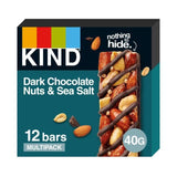 KIND Dark Chocolate Nuts &amp;amp; Sea Salt Snack Bars Multipack   12 x 40g
