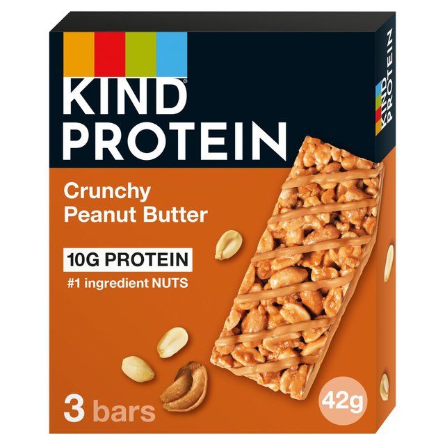 KIND Protein Crunchy Peanut Butter Snack Bars Multipack   3 x 42g