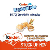 Kinder 5 Happy Hippo Milk &amp;amp; Hazelnut Biscuits   103.5g