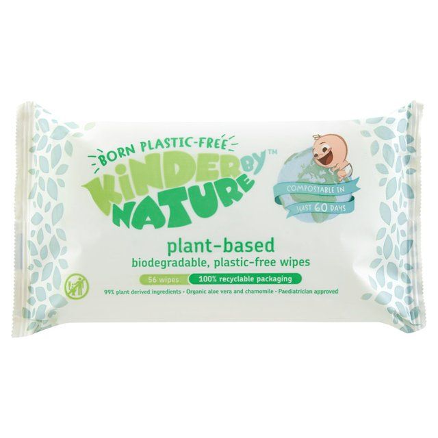 Kinder by Nature Plant-Based Wipes   56 per pack
