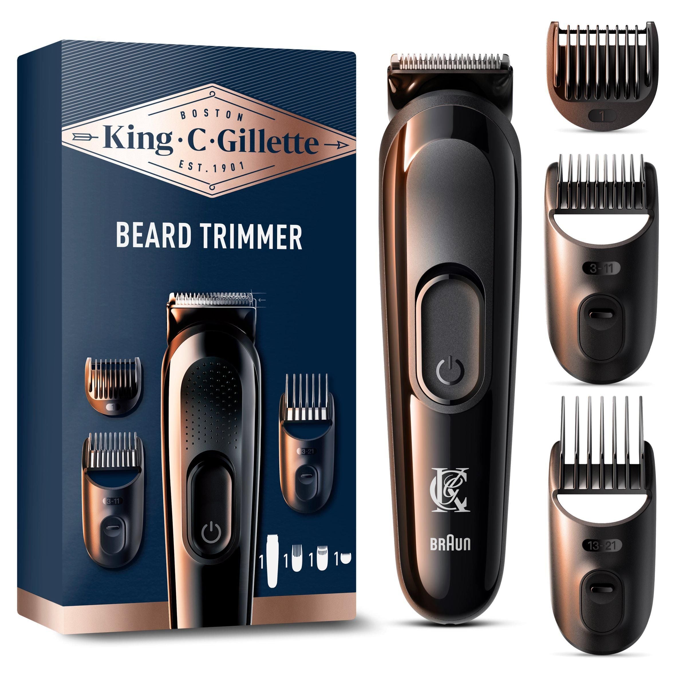 King C Gillette Cordless Men&amp;rsquo;s Beard Trimmer/Hair Clipper Kit