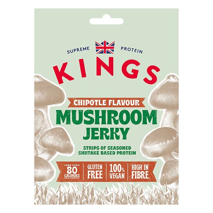 Kings Smoked Chipotle Mushroom Jerky 25g Chipotle