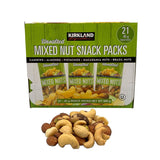 Kirkland Signature Unsalted Mixed Nut Snack Packs, 21 x 45g