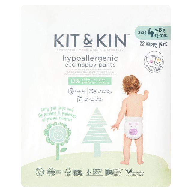 Kit &amp;amp; Kin Eco Nappy Pants Size 4   22 per pack