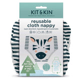 Kit &amp;amp; Kin Reusable Cloth Nappy (Zebra Design)