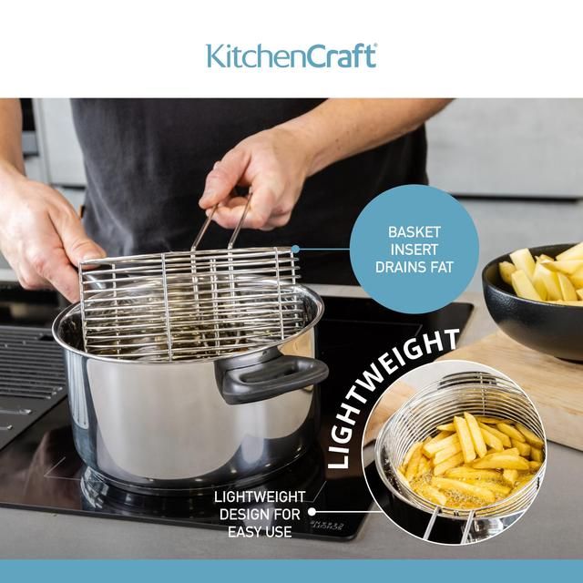 KitchenCraft Large Chip Fryer &amp;amp; Basket