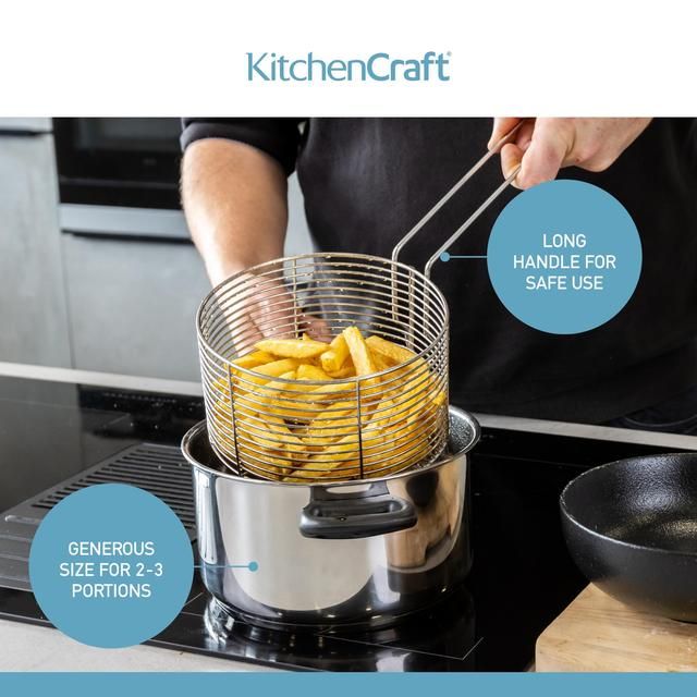 KitchenCraft Large Chip Fryer &amp;amp; Basket