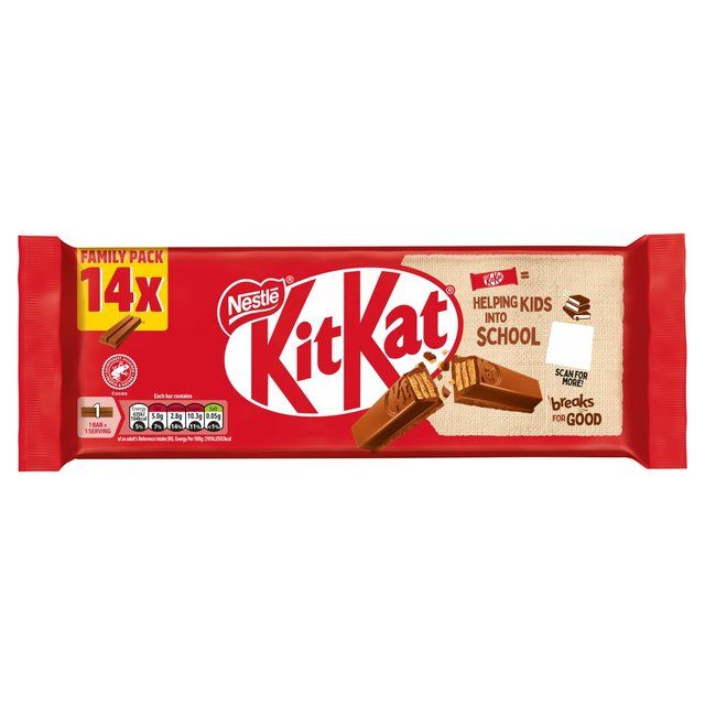 KitKat 2 Finger Milk Chocolate Biscuit Bar   14 x 20.7g
