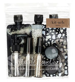 Kitsch&amp;nbsp;11 Piece Travel Bottle Set - Black