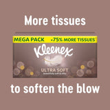 Kleenex Ultra Soft Facial Tissues - Twin Box   2 x 64 per pack
