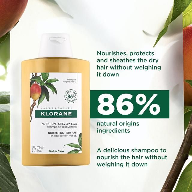 Klorane Nourishing Shampoo with Mango for Dry Hair   200ml