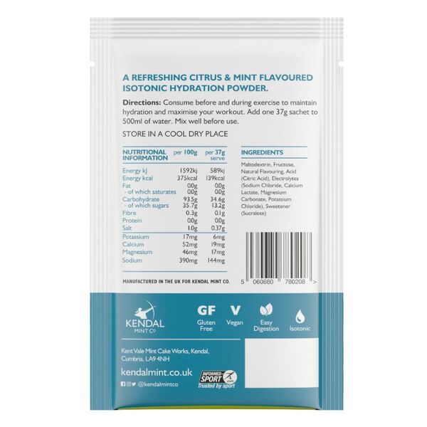 KMC ISO Mix Isotonic Energy Drink Citrus &amp;amp; Mint 12x37g