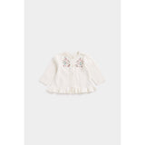 Knitted Cardigan with Embroidery