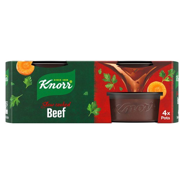 Knorr 4 Beef Stock Pot   4 x 28g