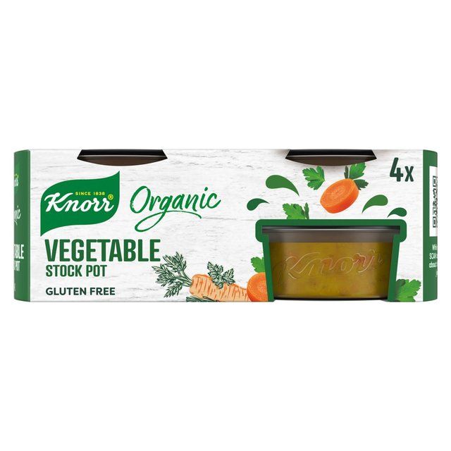 Knorr 4 Organic Vegetable Stock Pot   104g