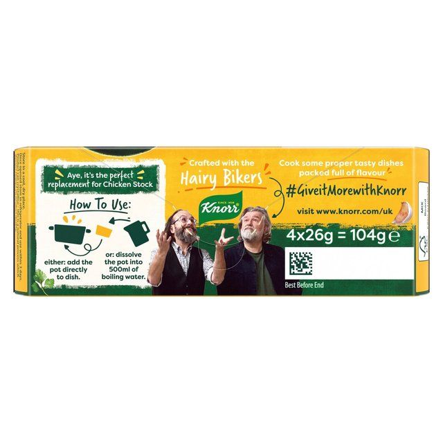 Knorr Hairy Bikers Meat Free Chicken Stock Pot   104g