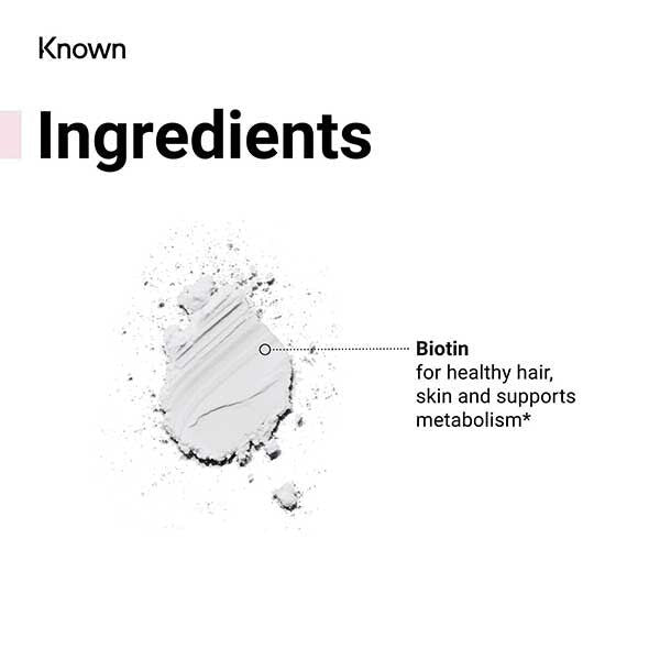 Known Biotin Watermelon Vegan Hair Gummy Supplements x 60