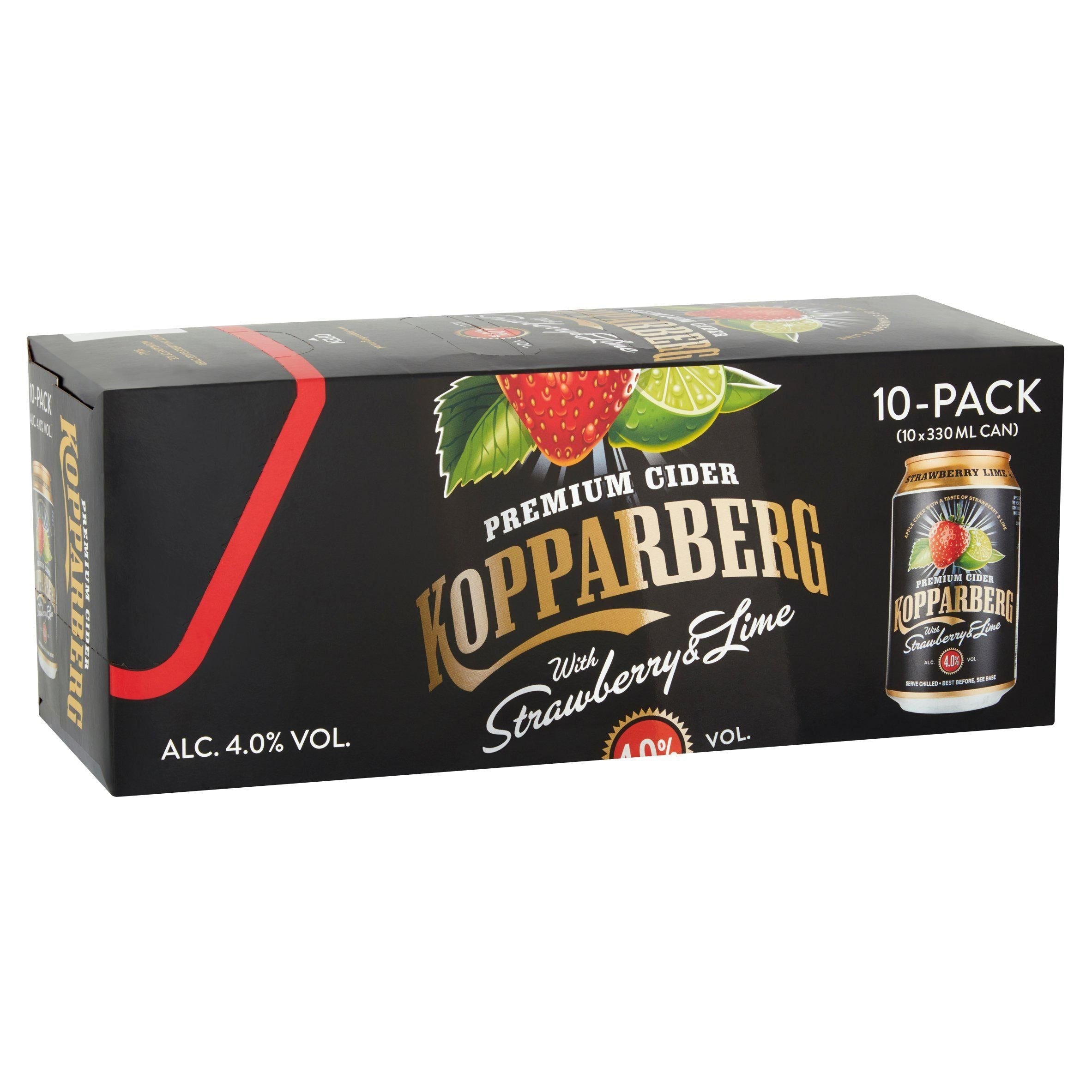 Kopparberg Strawberry &amp;amp; Lime Cider 10x330ml