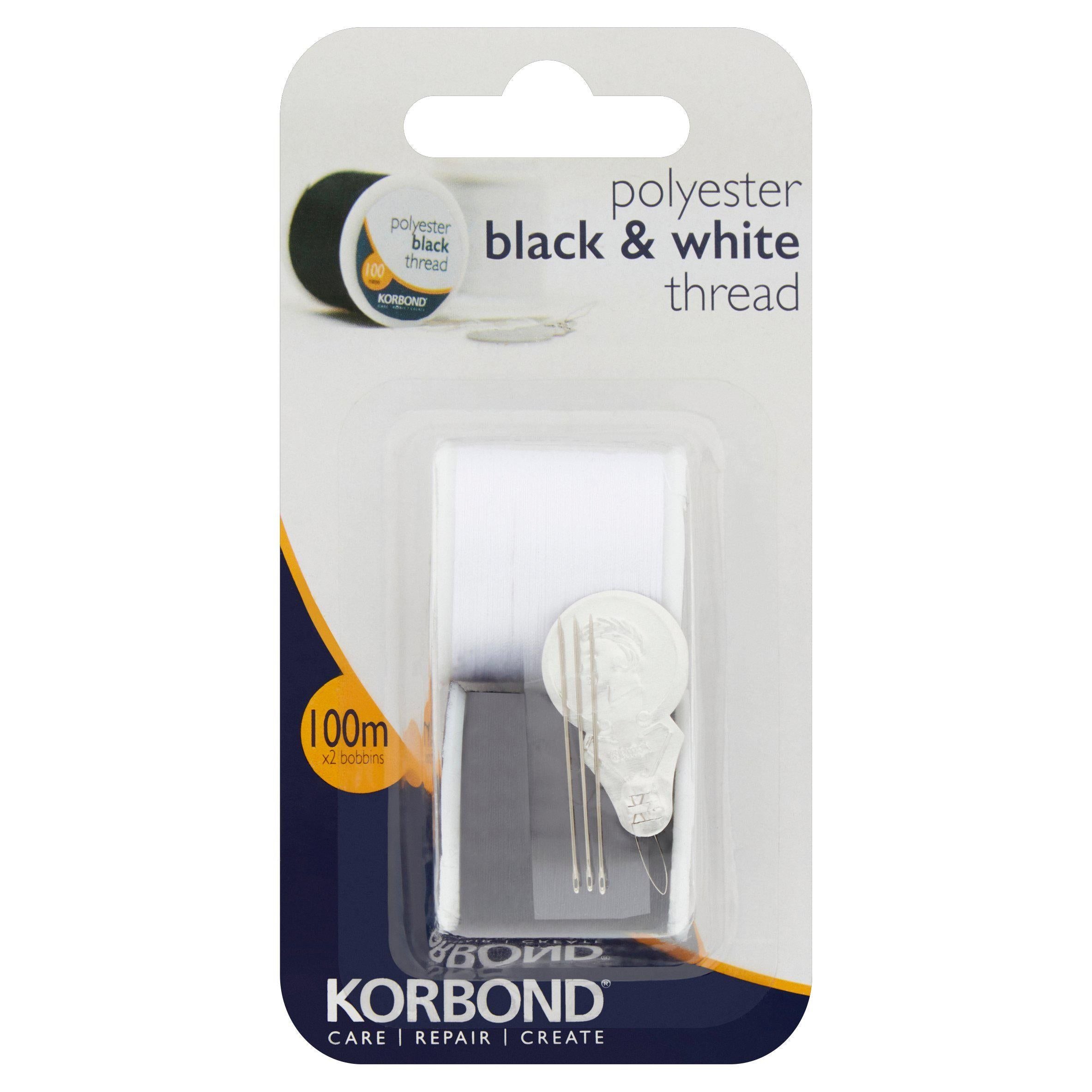 Korbond Black &amp;amp; White Thread