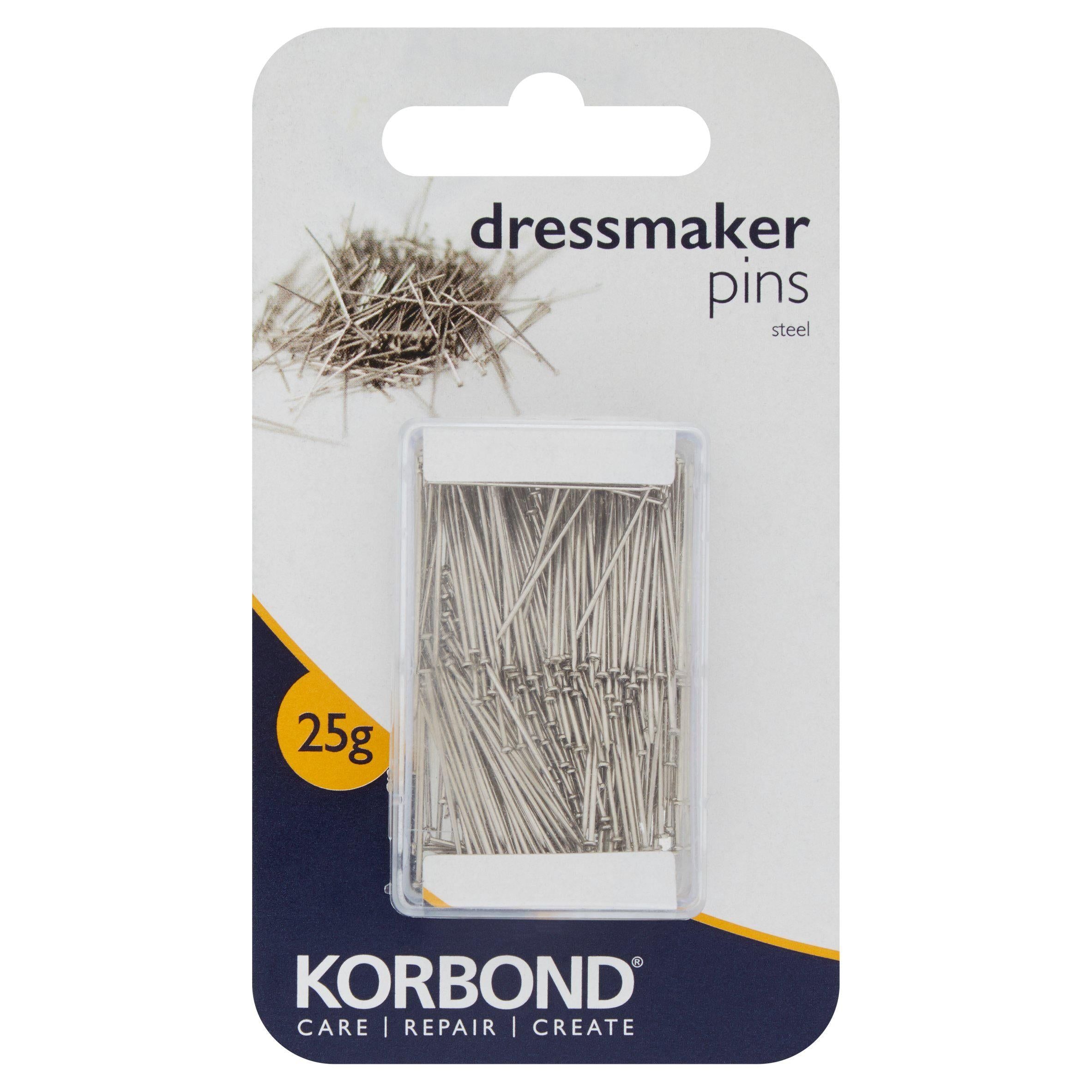 Korbond Care &amp;amp; Repair Dressmaker Pins Steel 25g
