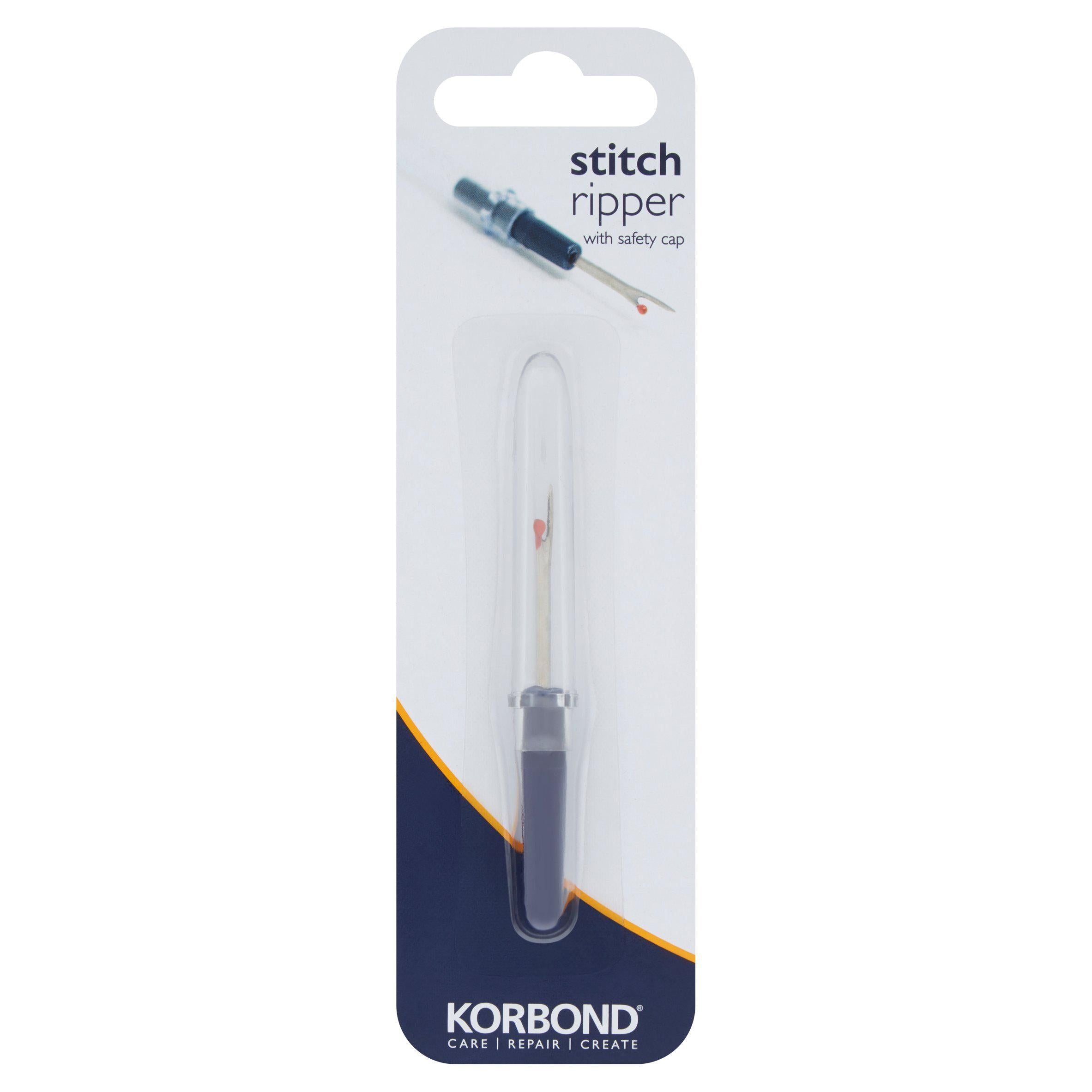 Korbond Care &amp;amp; Repair Stitch Ripper with Safety Cap Black