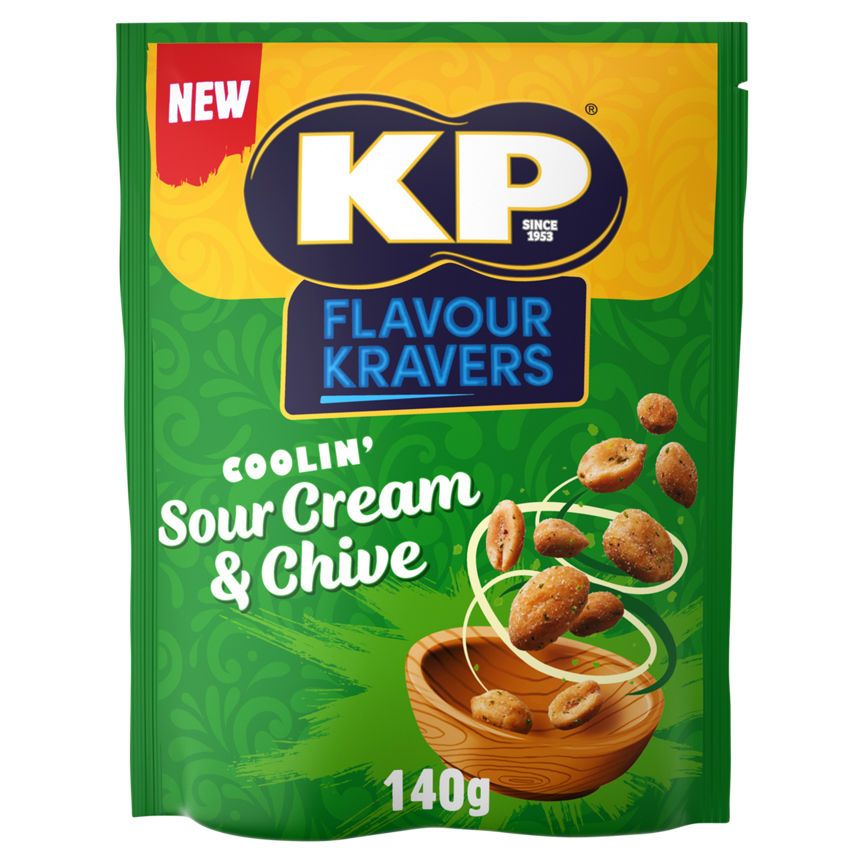 KP Flavour Kravers Coolin' Sour Cream &amp;amp; Chive Flavour Peanuts