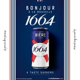 Kronenbourg 1664 Lager Beer Cans   15 x 440ml