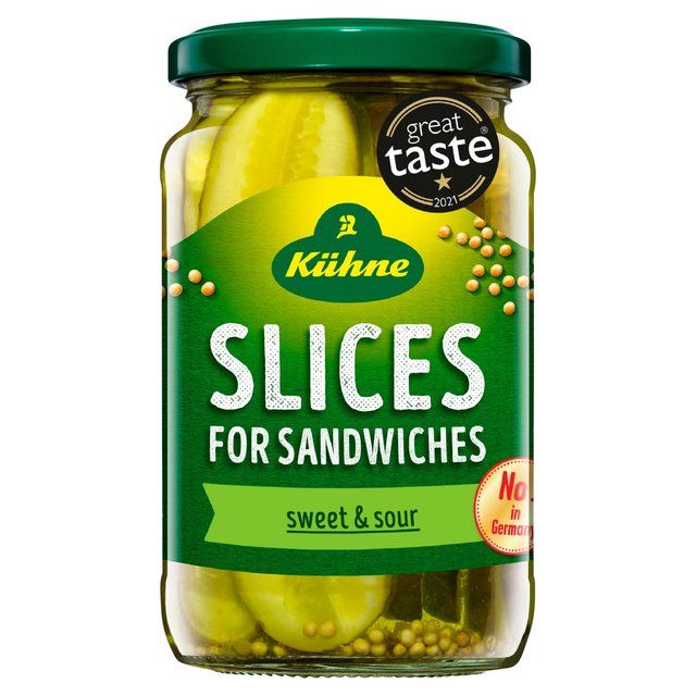 Kuhne Gherkin Sandwich Slices   330g