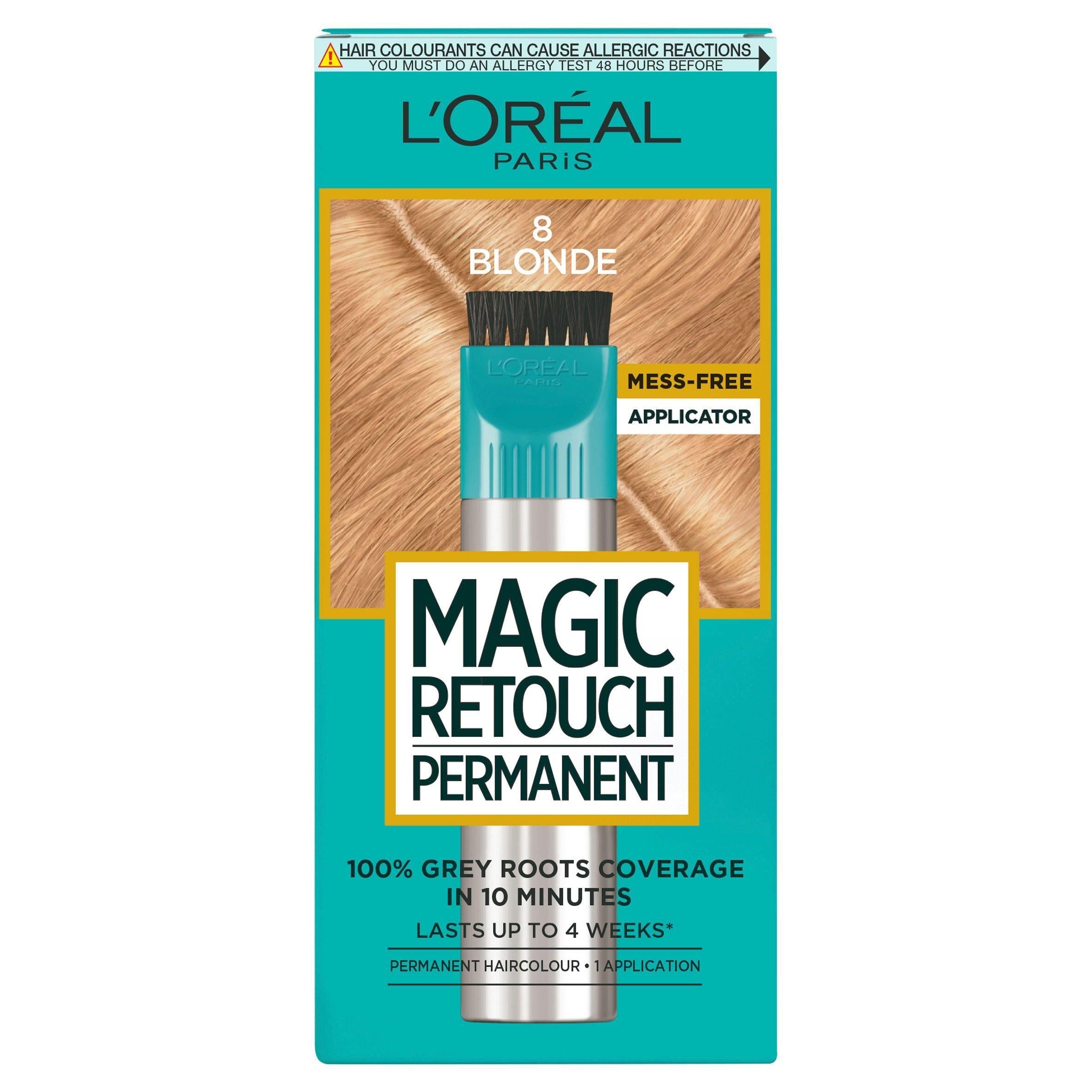 L'Or&amp;eacute;al Magic Retouch Permanent Root Concealer Touching Up Blonde 8 Grey Hair Dye
