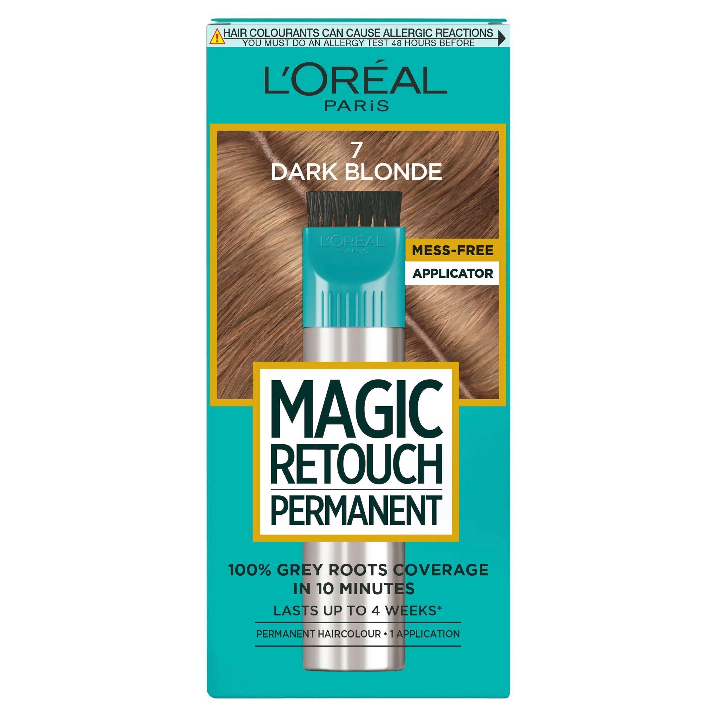 L'Or&amp;eacute;al Magic Retouch Permanent Root Concealer Touching Up Dark Blonde 7 Grey Hair Dye