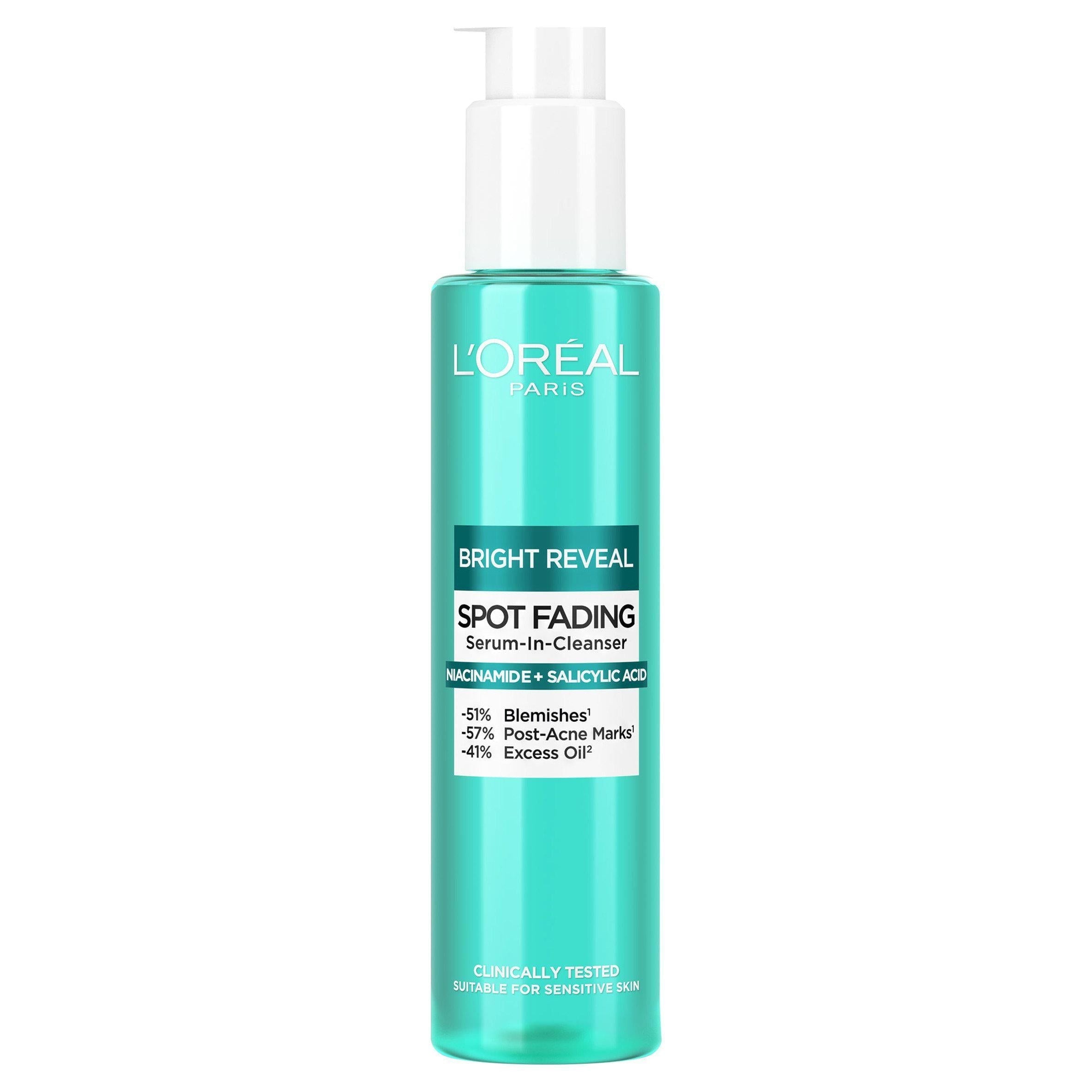 L'Or&amp;eacute;al Paris Bright Reveal Spot Serum In Cleanser For Face Niacinamide &amp;amp; Salicylic Acid 150ml
