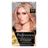 L&amp;rsquo;Or&amp;eacute;al Paris Preference Permanent Hair Dye, Luminous Colour, Rose Light Gold 8.23