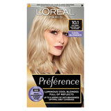 L&amp;rsquo;Or&amp;eacute;al Paris Preference Permanent Hair Dye, Luminous Colour, Very Very Light Ash Blonde 10.1