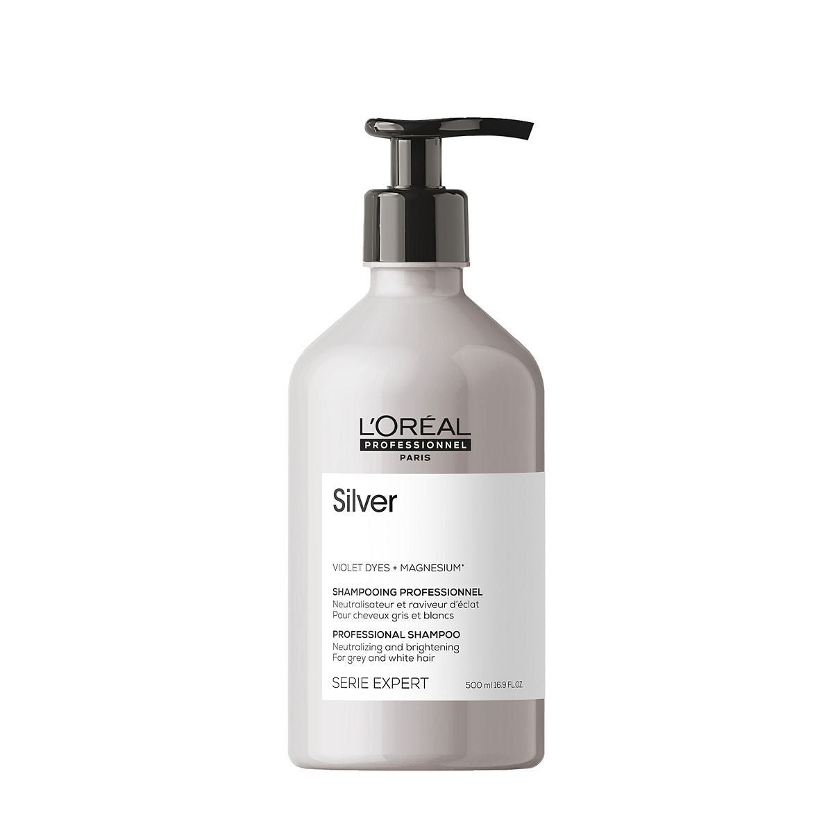 L&amp;rsquo;Or&amp;eacute;al Professionnel Serie Expert Silver Shampoo For Neutralising and Brightening Hair 500ml