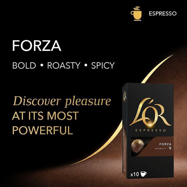 L'OR Forza Coffee Pods x10 Intensity 9   10 per pack