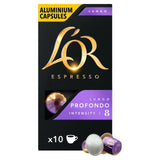 L'OR Lungo Profondo Coffee Pods x10 Intensity 8   10 per pack