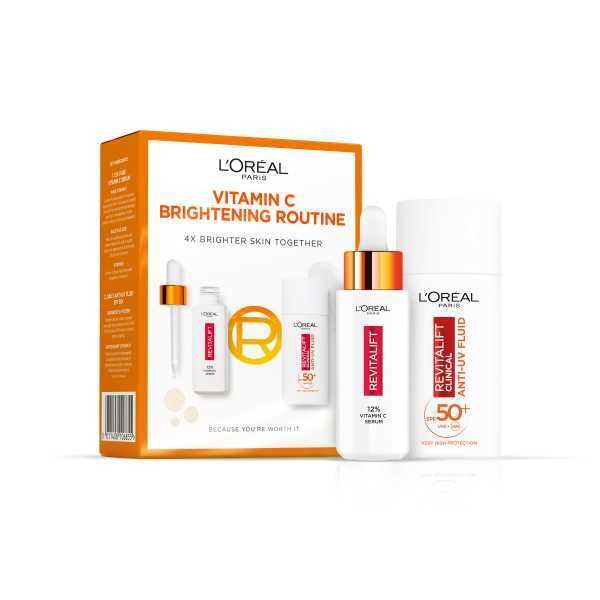L'Oreal Paris 12% Vitamin C Serum &amp;amp; SPF 50 UV Fluid Duo 50ml