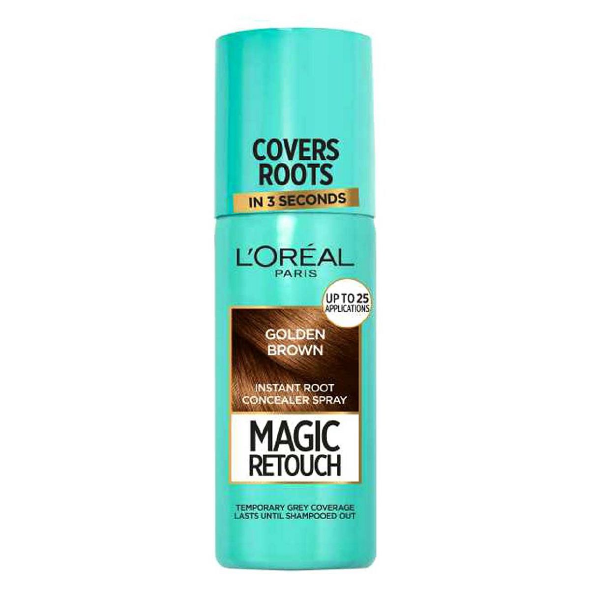 L&amp;rsquo;Oreal Paris Magic Retouch Golden Brown Root Touch Up, Temporary Instant  Root Concealer Spray With Easy Application, 75ml