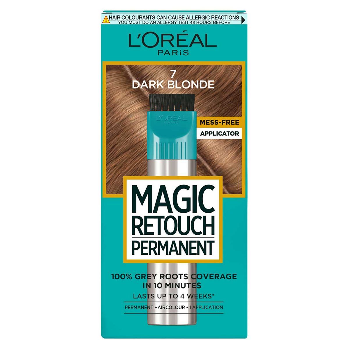 L&amp;rsquo;Oreal Paris Magic Retouch Permanent Dark Blonde Root Concealer, 100%  Roots Coverage With Easy Applicator, 150ml