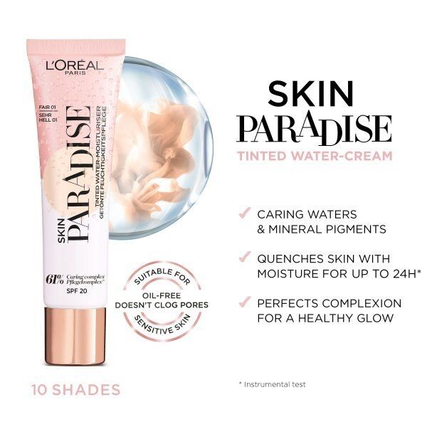 L'Oreal Paris Skin Paradise Tinted Water-Cream Medium 04