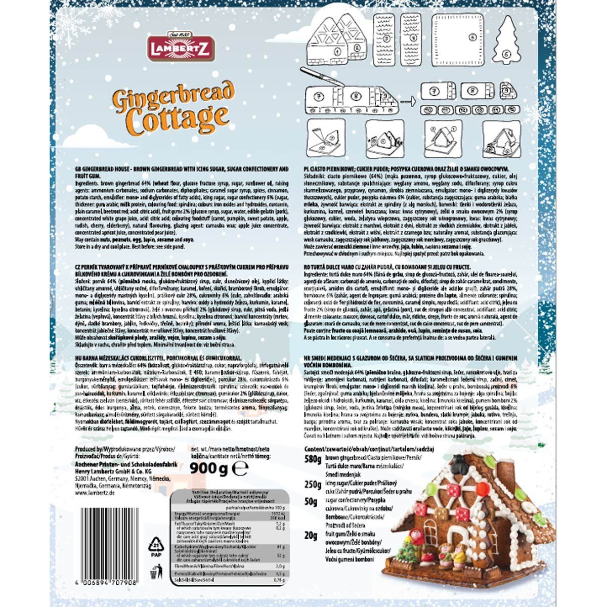 Lambertz Gingerbread Cottage &amp;amp; North Express Train, 1.935kg