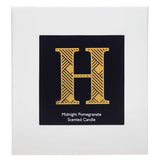 Landon Tyler Alphabet Candle - Letter H - Midnight Pomegranate 140g