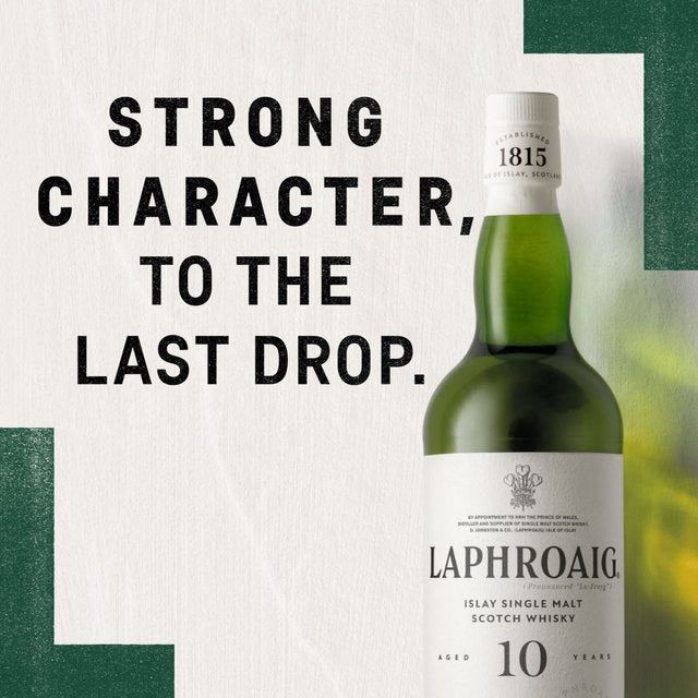 Laphroaig 10 Year Old Islay Single Malt Scotch Whisky   70cl
