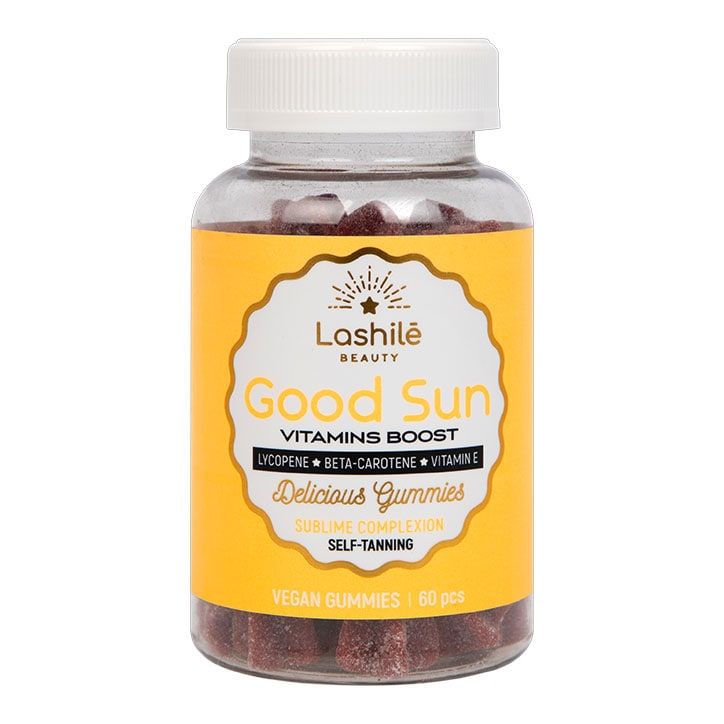 Lashil&amp;eacute; Beauty Good Sun Vitamins Boost Peach Flavour 60 Vegan Gummies
