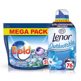 Laundry Pods &amp;amp; Lenor Outdoorable Fabric Conditioner Bundle