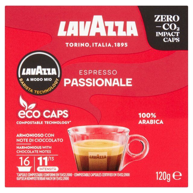 Lavazza A Modo Mio Compostable Passionale Coffee Capsules   16 per pack Default Title